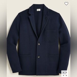 J.Crew - Double-faced cotton sweater-blazer - Size M - Navy Blue - Like New